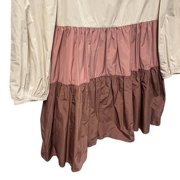English Factory Cream Pink Mauve Color Block Dress Womens Size Large - Picture 3 of 6